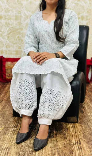 Pure White Cotton Afghani Salwar Suit: Timeless Elegance and Cultural Sophistication
