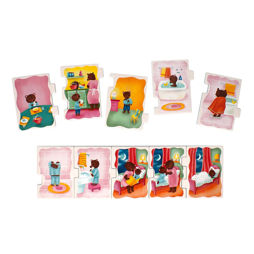 Ready to Go Giant Puzzle 10pc: Bedtime (Sequencing Activity)