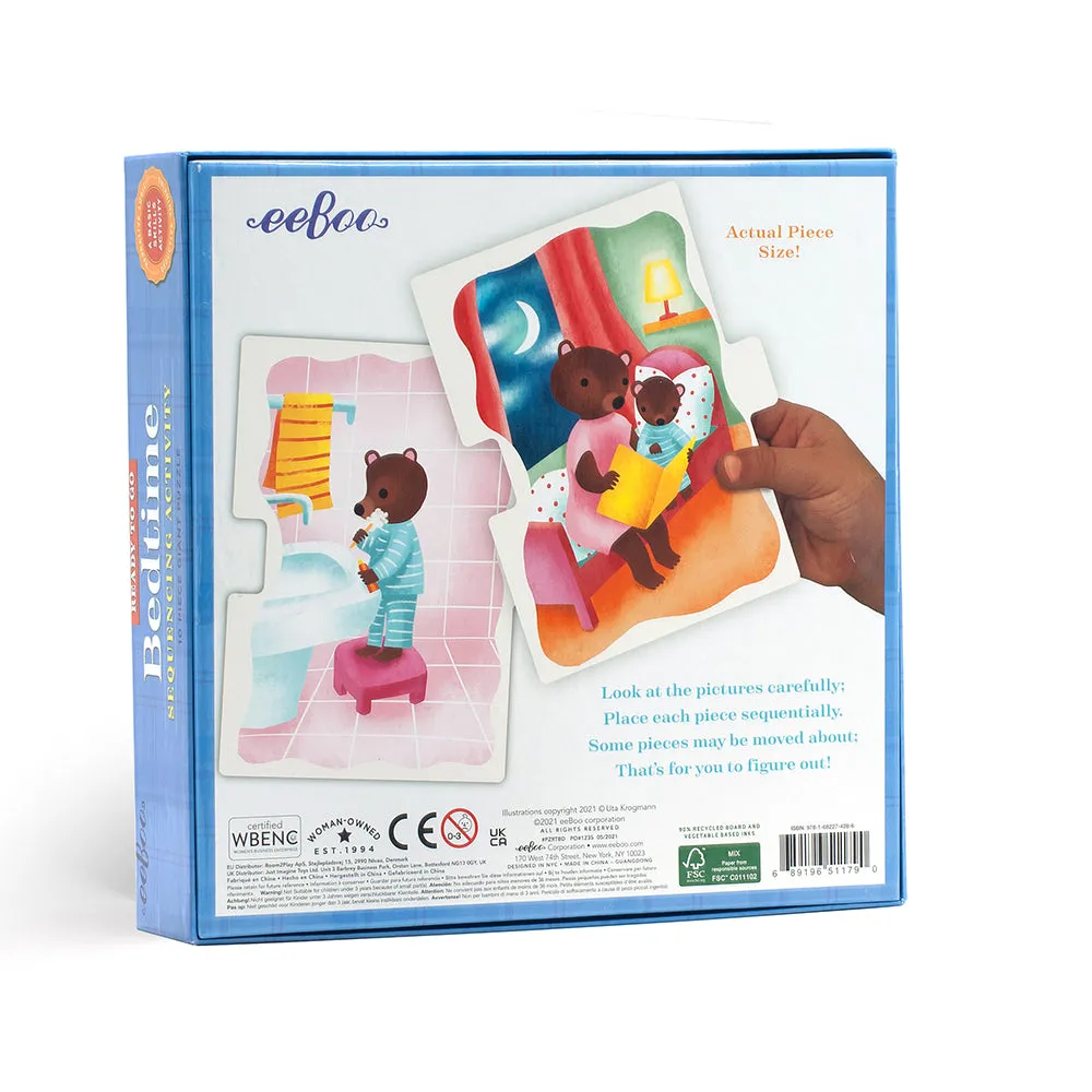 Ready to Go Giant Puzzle 10pc: Bedtime (Sequencing Activity)