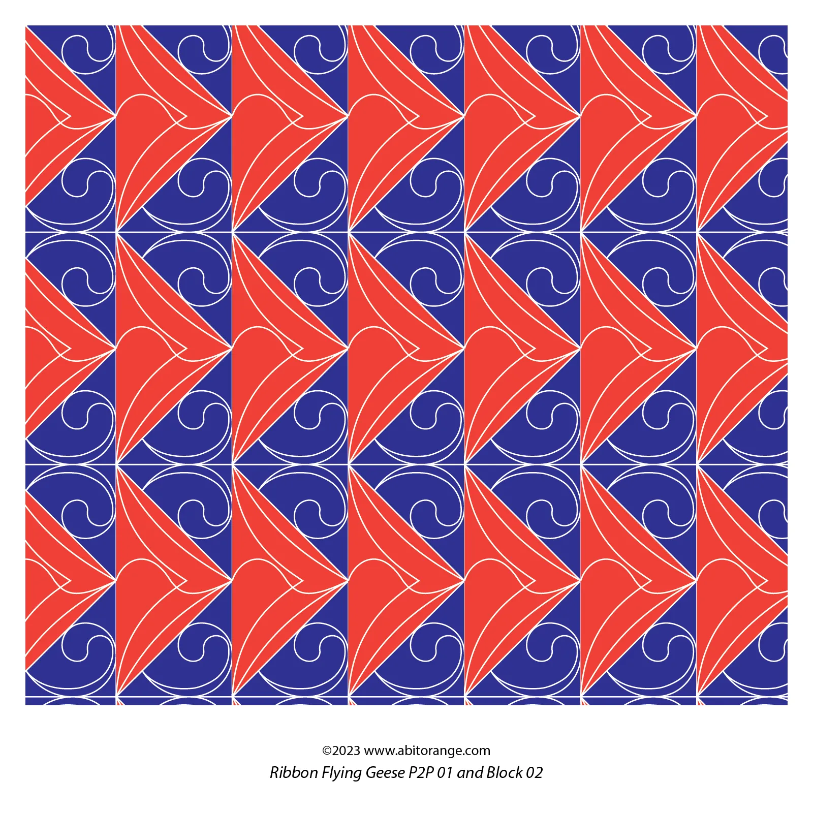 Ribbon Flying Geese P2P 01