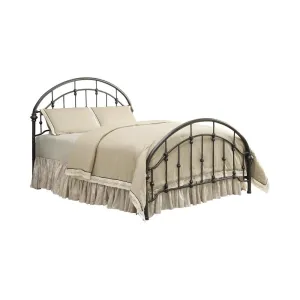 Rowan Queen Bed Dark Bronze - Elegant Framework