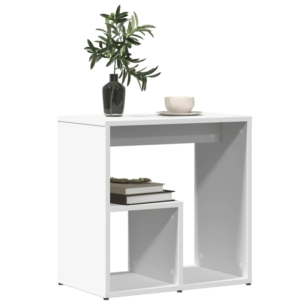 Side Tables 2 pcs White 50x30x50 cm Engineered Wood