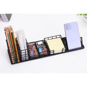 Small Desk Storage Box, Mesh Multifunctional