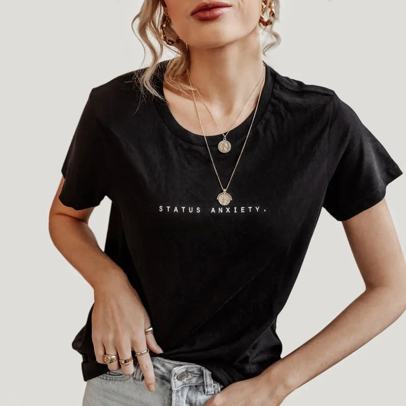 Status Anxiety - Think It Over Tee - Black
