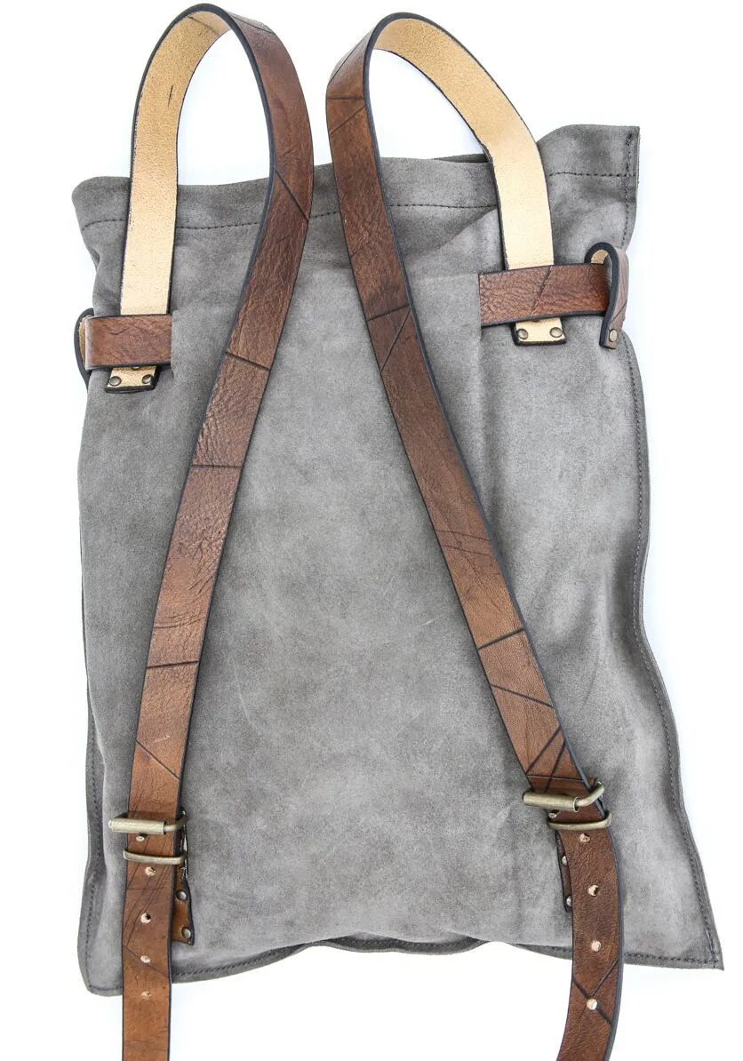 Suede Belted City Backpack