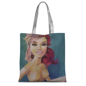 Tote bag - barbie pink hair