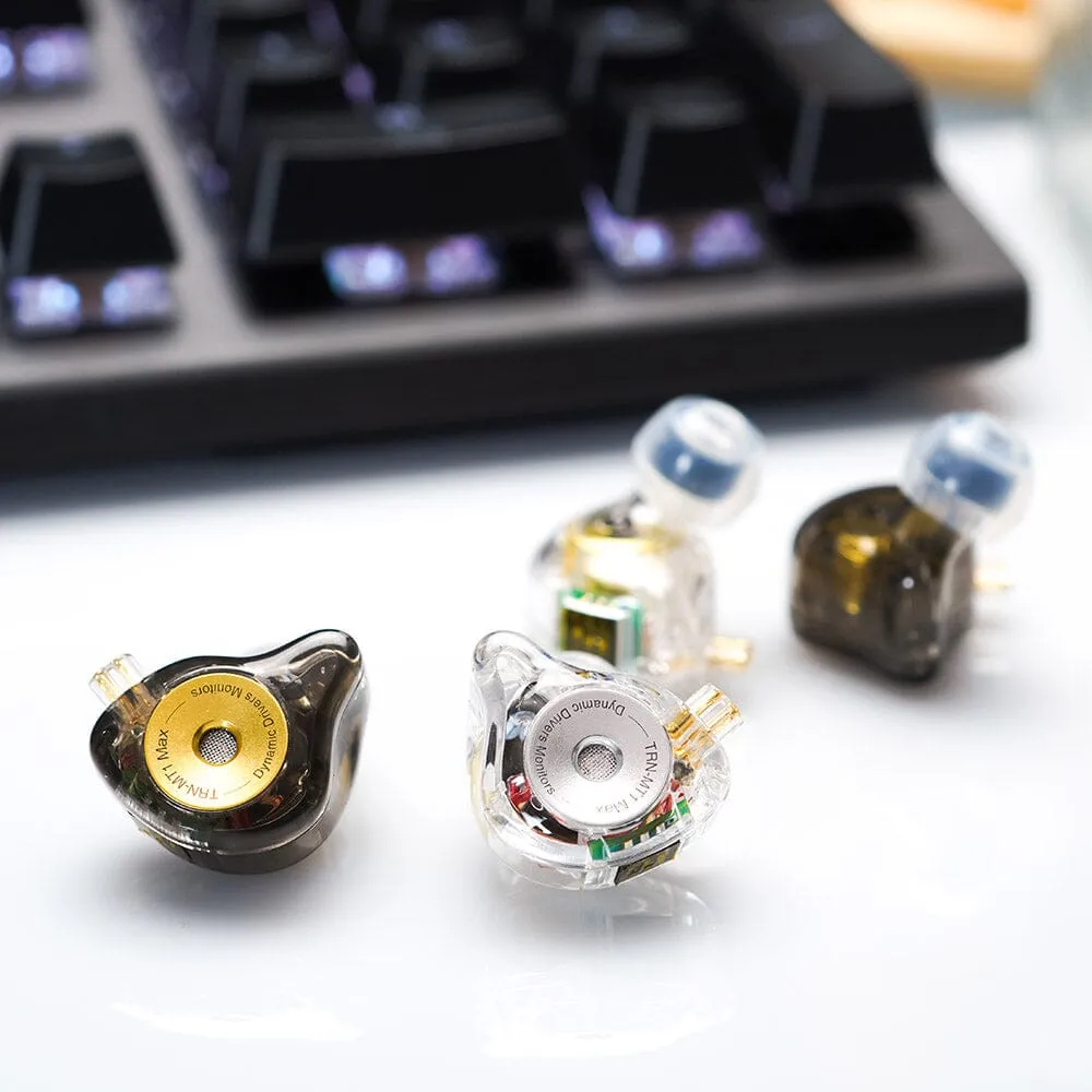 TRN MT1 MAX 10mm Dual Magnet Dynamic Driver In-Ear Monitors