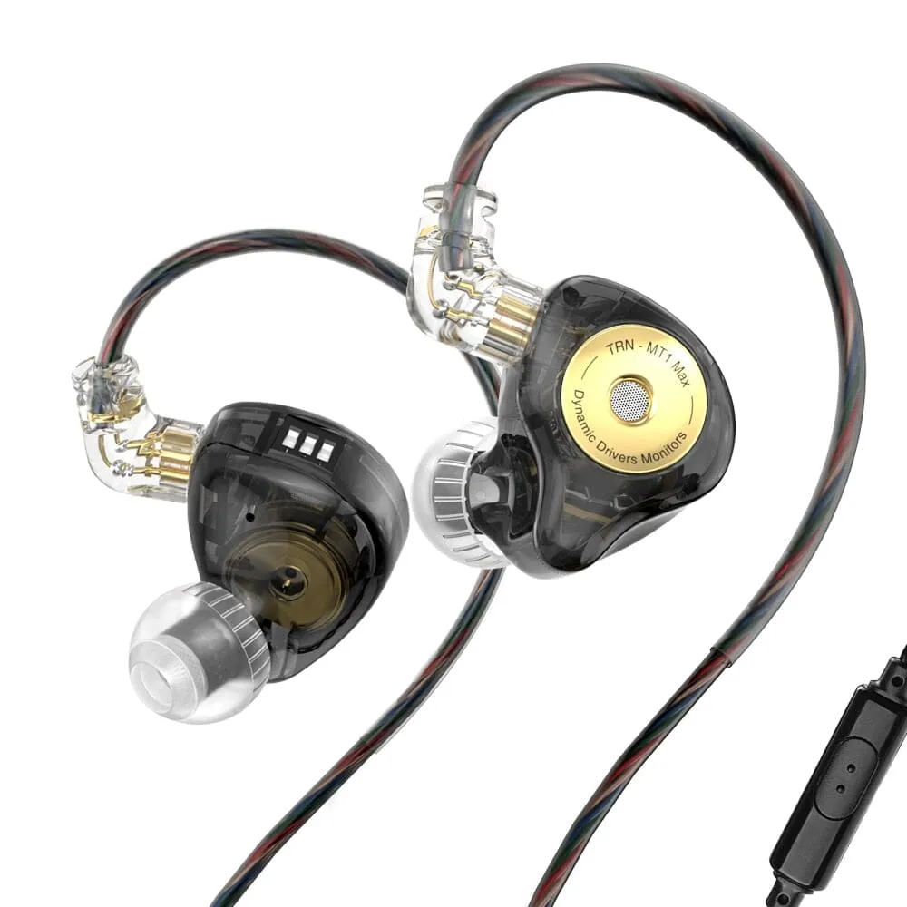 TRN MT1 MAX 10mm Dual Magnet Dynamic Driver In-Ear Monitors