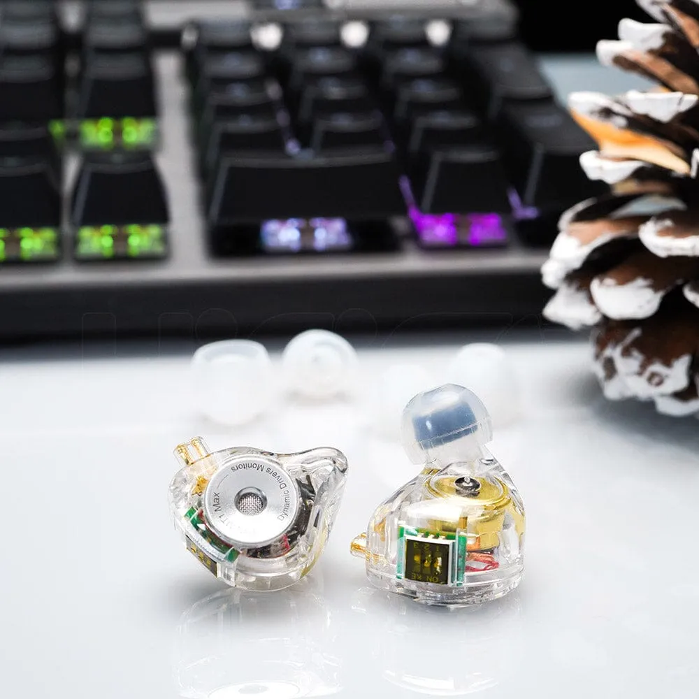 TRN MT1 MAX 10mm Dual Magnet Dynamic Driver In-Ear Monitors