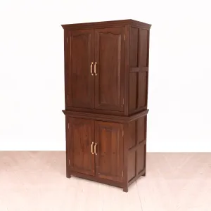 Wooden Cabinet in Dark Wood Finish